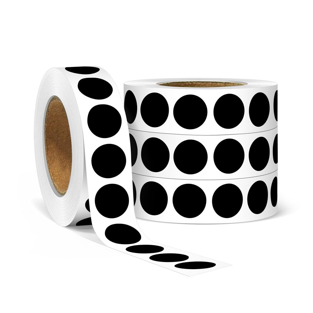 3401 4000PCS 1/2" Small Round Dot Stickers,0.5 Inch 4 Rolls Color Coding